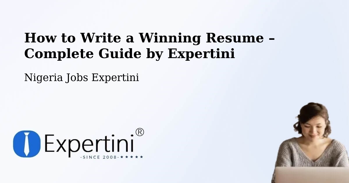 Resume Writing Guide for Job Seekers – Vom - Vom, Nigeria Jobs Expertini